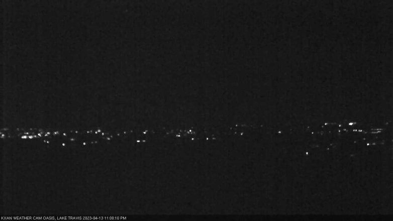 Lake Travis webcam, April 13, 2023 11:00 PM CT