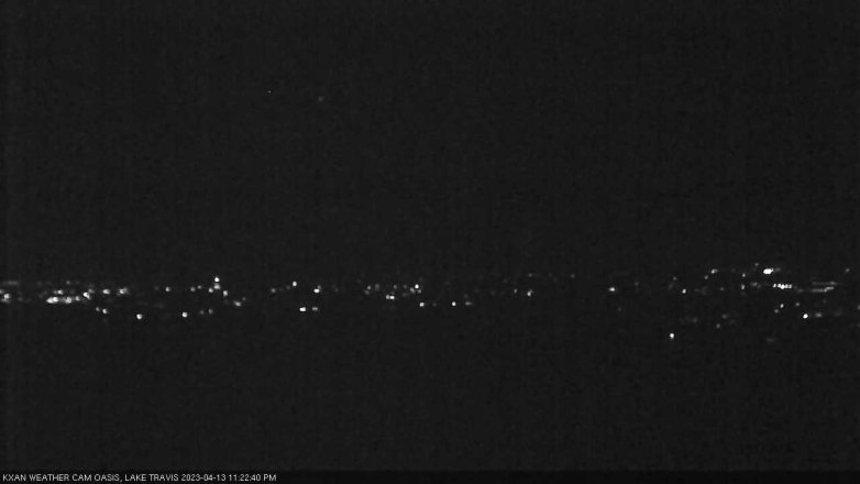 Lake Travis webcam, April 13, 2023 11:25 PM CT