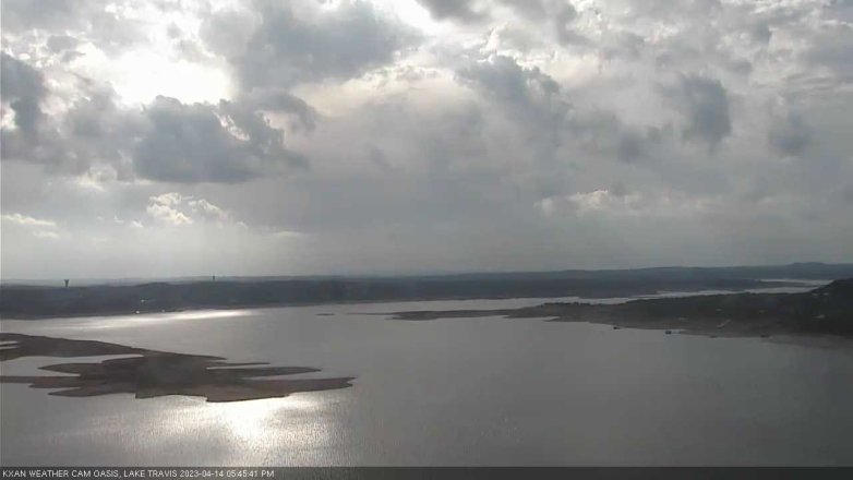 Lake Travis webcam, April 14, 2023 5:45 PM CT