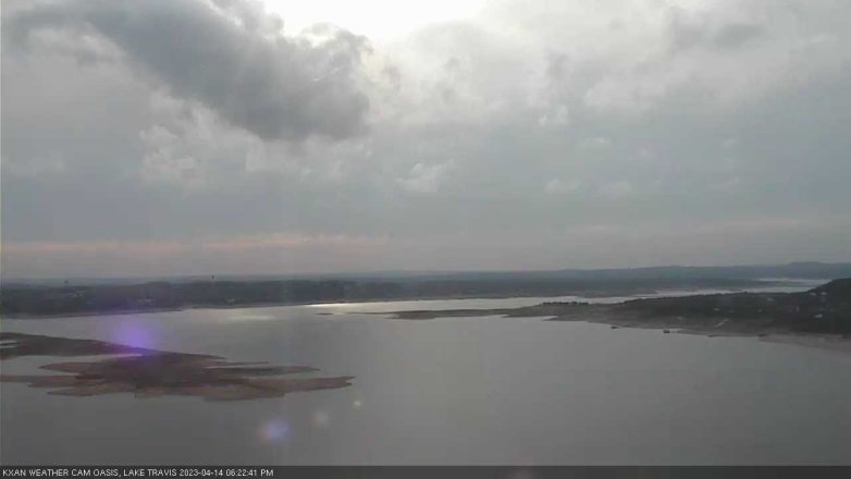 Lake Travis webcam, April 14, 2023 6:25 PM CT