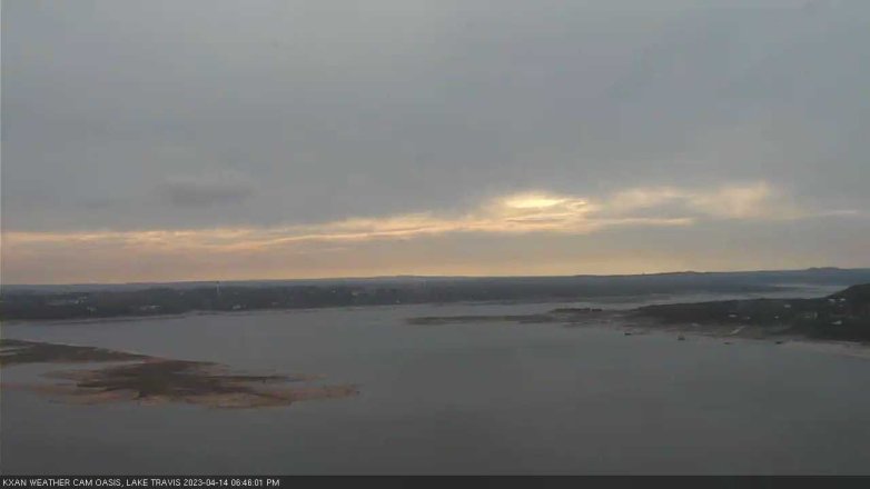 Lake Travis webcam, April 14, 2023 6:45 PM CT
