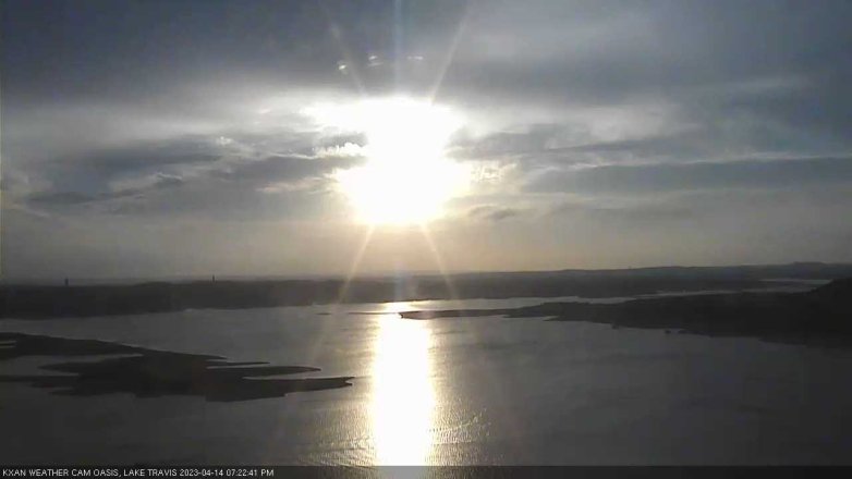 Lake Travis webcam, April 14, 2023 7:25 PM CT