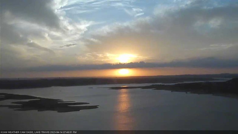 Lake Travis webcam, April 14, 2023 7:45 PM CT