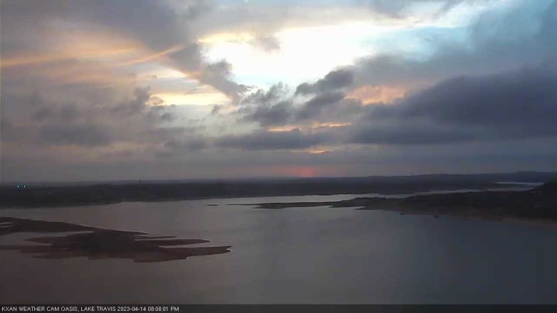 Lake Travis webcam, April 14, 2023 8:00 PM CT