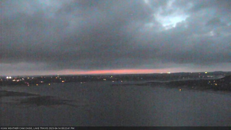 Lake Travis webcam, April 14, 2023 8:25 PM CT