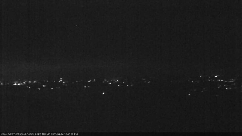 Lake Travis webcam, April 14, 2023 10:45 PM CT