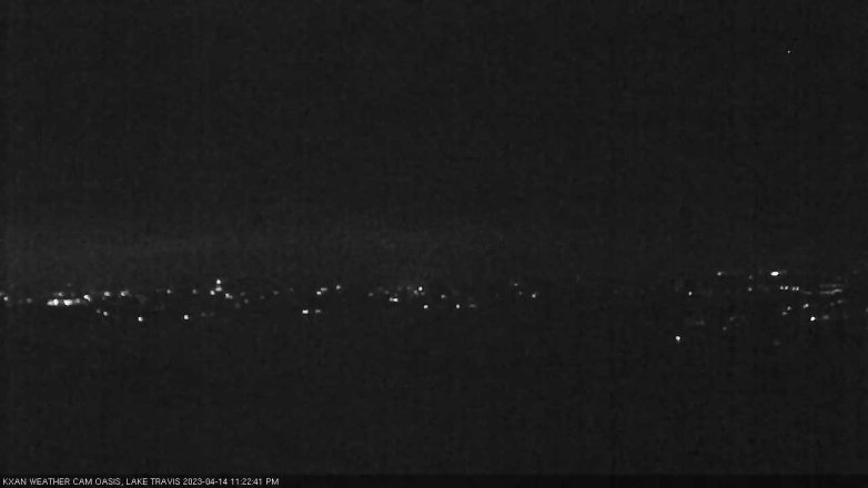 Lake Travis webcam, April 14, 2023 11:25 PM CT