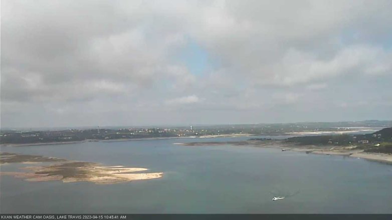 Lake Travis webcam, April 15, 2023 10:45 AM CT