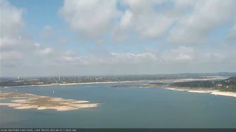 Lake Travis webcam, April 15, 2023 11:00 AM CT
