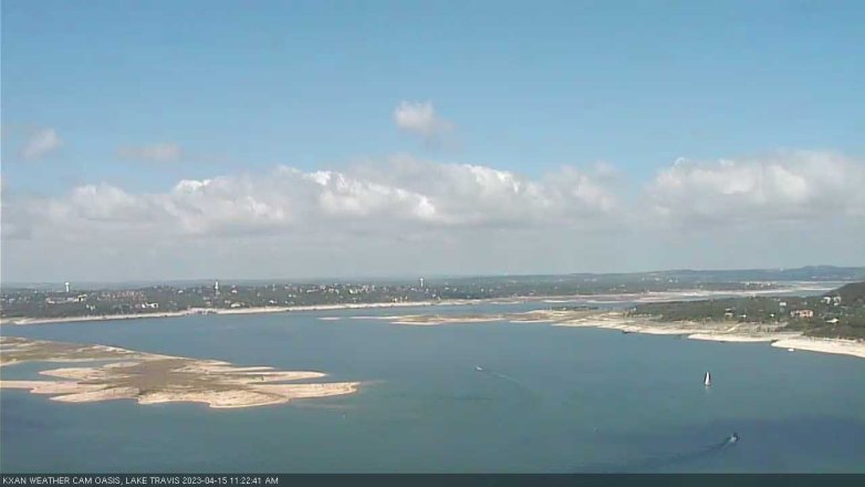 Lake Travis webcam, April 15, 2023 11:25 AM CT