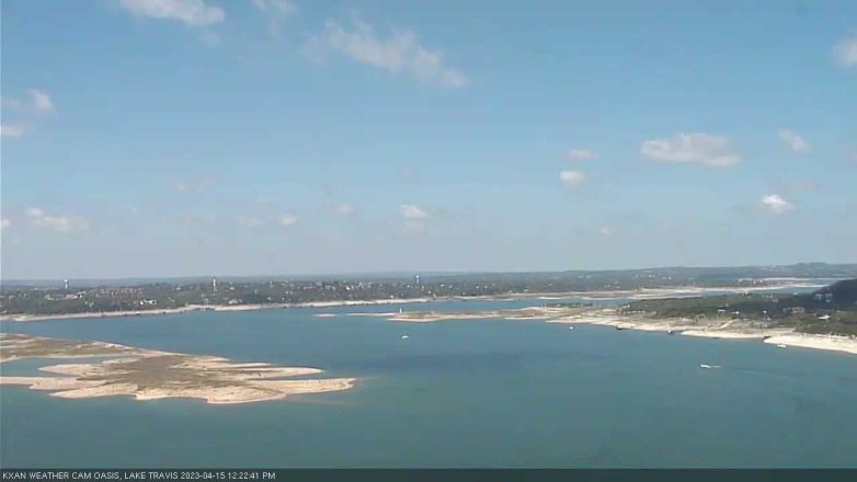 Lake Travis webcam, April 15, 2023 12:25 PM CT