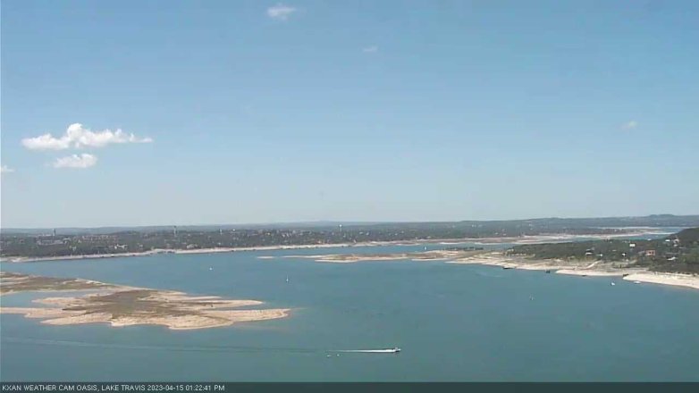 Lake Travis webcam, April 15, 2023 1:25 PM CT