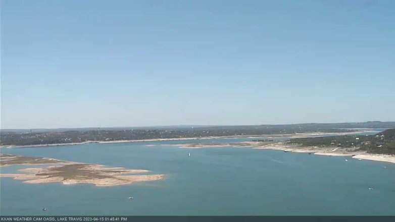 Lake Travis webcam, April 15, 2023 1:45 PM CT