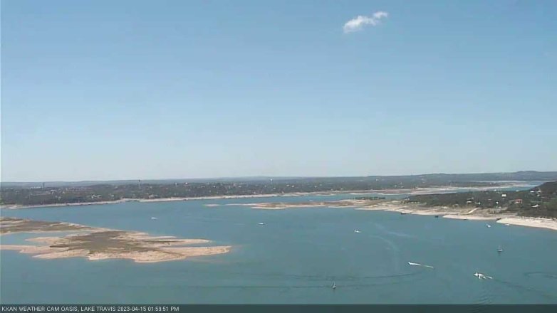 Lake Travis webcam, April 15, 2023 2:00 PM CT