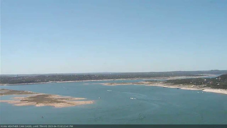 Lake Travis webcam, April 15, 2023 2:25 PM CT