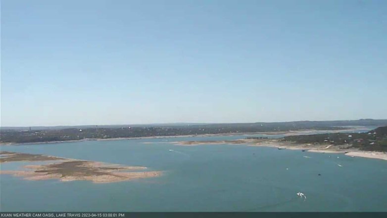 Lake Travis webcam, April 15, 2023 3:00 PM CT