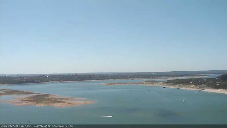 Lake Travis webcam, April 15, 2023 3:25 PM CT