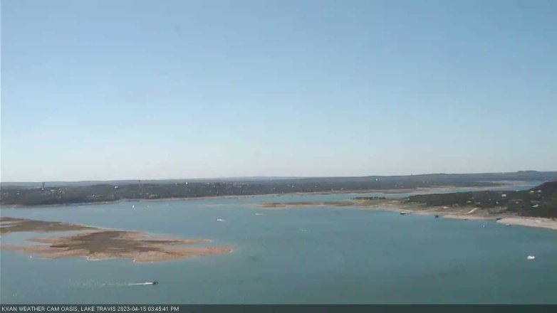 Lake Travis webcam, April 15, 2023 3:45 PM CT