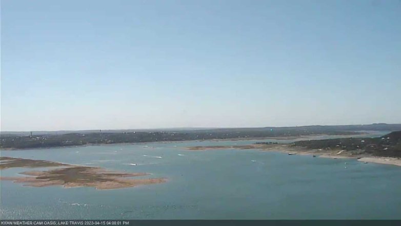Lake Travis webcam, April 15, 2023 4:00 PM CT
