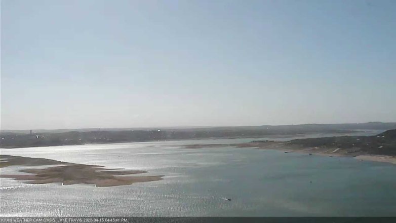 Lake Travis webcam, April 15, 2023 4:45 PM CT