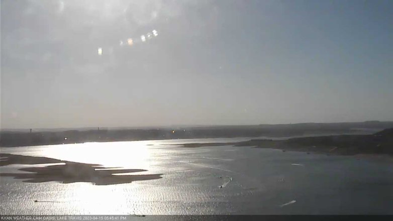 Lake Travis webcam, April 15, 2023 5:45 PM CT