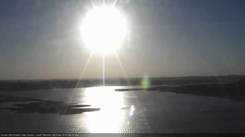 Lake Travis webcam, April 15, 2023 7:00 PM CT