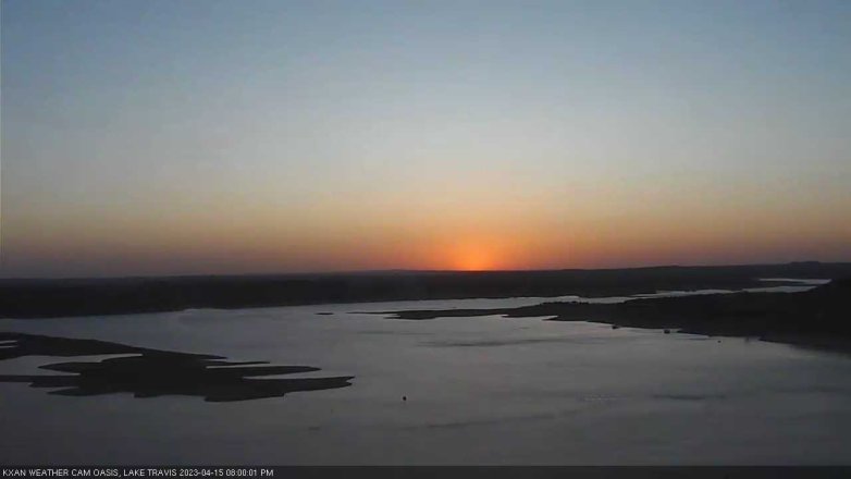 Lake Travis webcam, April 15, 2023 8:00 PM CT