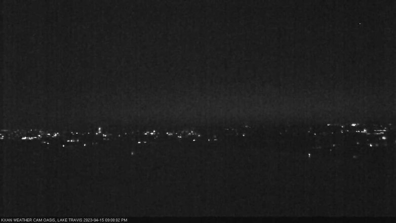 Lake Travis webcam, April 15, 2023 9:00 PM CT