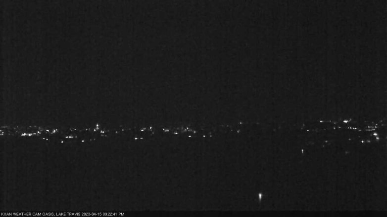 Lake Travis webcam, April 15, 2023 9:25 PM CT