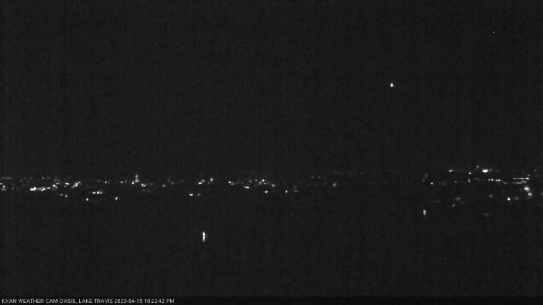 Lake Travis webcam, April 15, 2023 10:25 PM CT