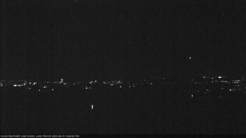 Lake Travis webcam, April 15, 2023 10:45 PM CT