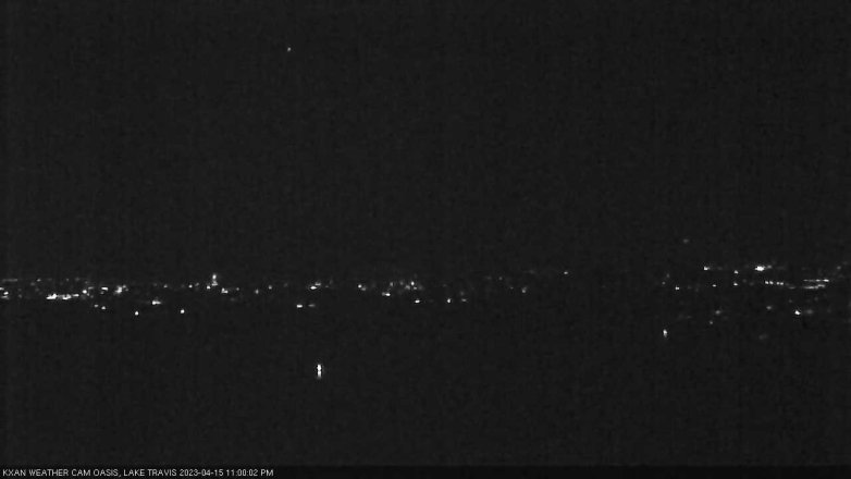 Lake Travis webcam, April 15, 2023 11:00 PM CT