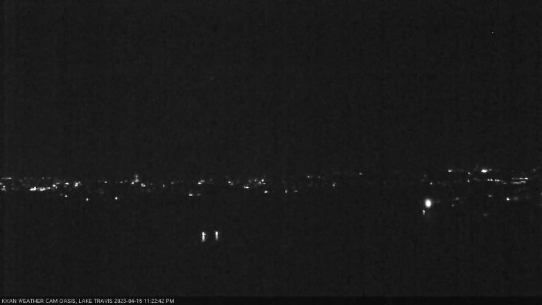 Lake Travis webcam, April 15, 2023 11:25 PM CT