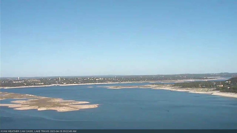 Lake Travis webcam, April 16, 2023 9:25 AM CT
