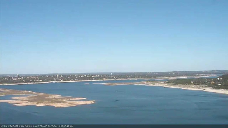 Lake Travis webcam, April 16, 2023 9:45 AM CT