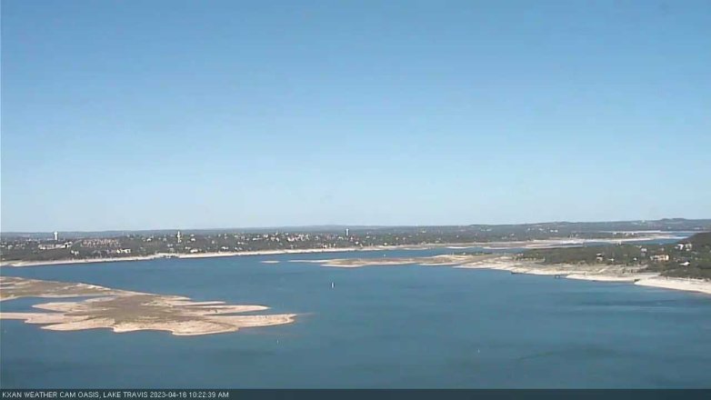 Lake Travis webcam, April 16, 2023 10:25 AM CT