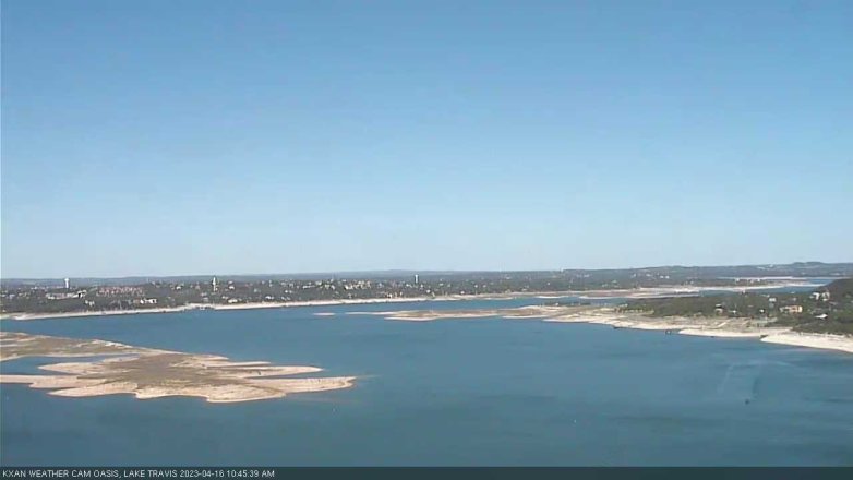Lake Travis webcam, April 16, 2023 10:45 AM CT