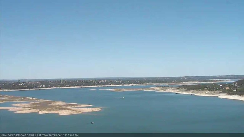 Lake Travis webcam, April 16, 2023 12:00 PM CT