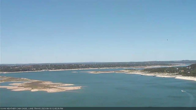Lake Travis webcam, April 16, 2023 12:45 PM CT