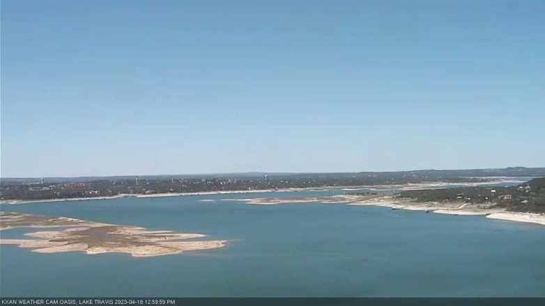Lake Travis webcam, April 16, 2023 1:00 PM CT