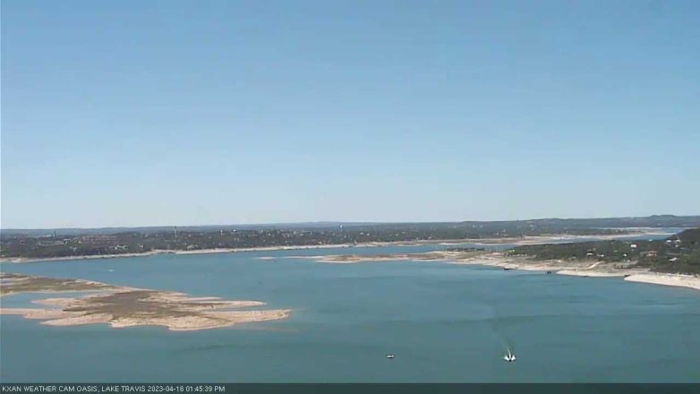Lake Travis webcam, April 16, 2023 1:45 PM CT