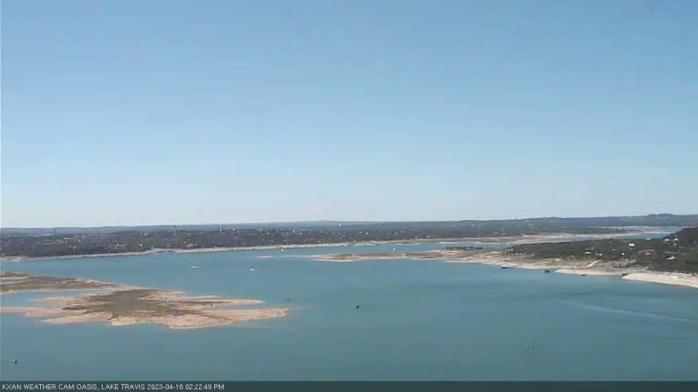 Lake Travis webcam, April 16, 2023 2:25 PM CT