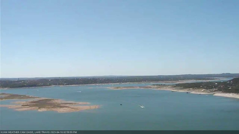 Lake Travis webcam, April 16, 2023 3:00 PM CT