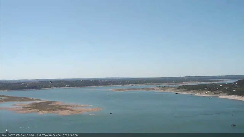 Lake Travis webcam, April 16, 2023 3:25 PM CT