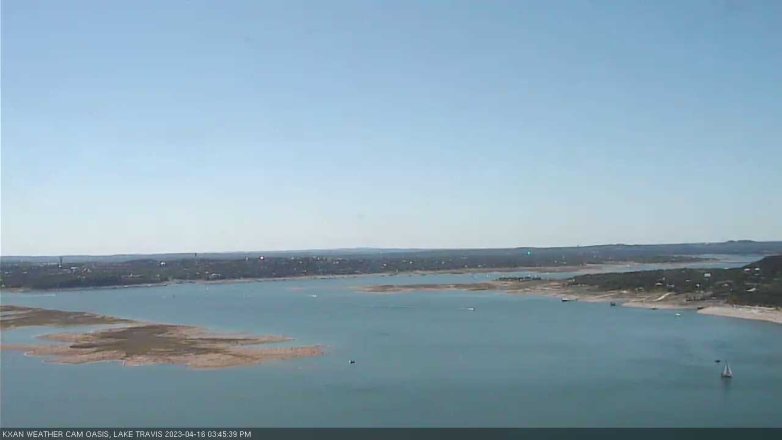 Lake Travis webcam, April 16, 2023 3:45 PM CT