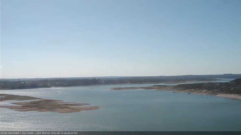 Lake Travis webcam, April 16, 2023 4:45 PM CT