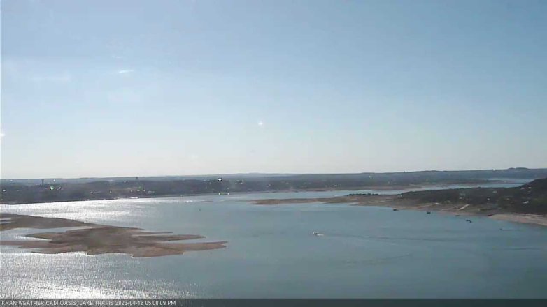 Lake Travis webcam, April 16, 2023 5:00 PM CT