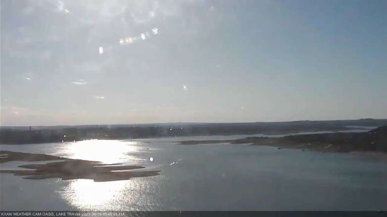 Lake Travis webcam, April 16, 2023 5:45 PM CT