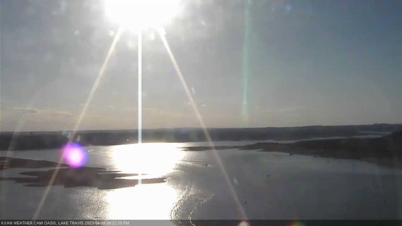 Lake Travis webcam, April 16, 2023 6:25 PM CT