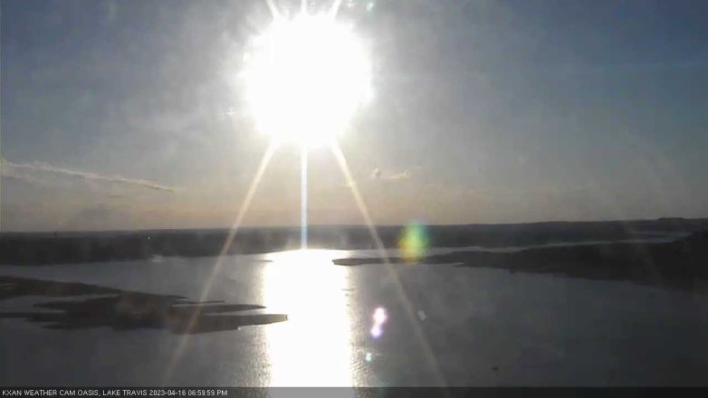 Lake Travis webcam, April 16, 2023 7:00 PM CT